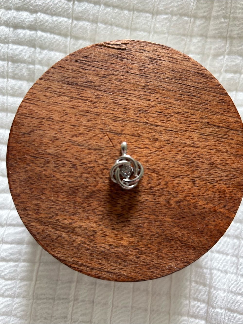 Macy's Silver Knot Pendant Charm